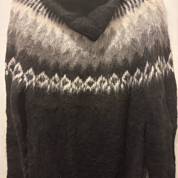 Chasqui Mano Andinas Alapaca Wool Hooded Zip-Up Sweater~ Large Men's/Women's - Picture 2 of 3